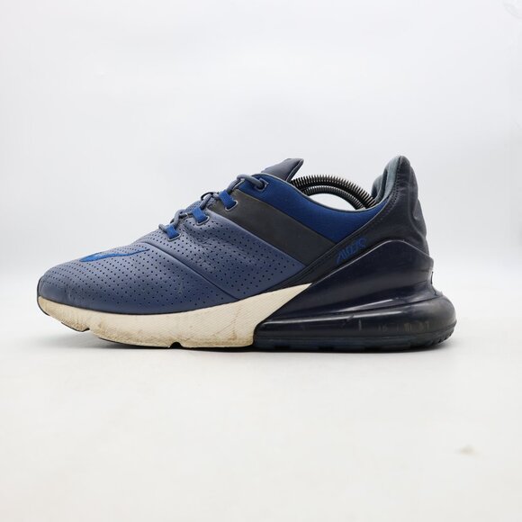 Nike Air Max 270 Premium Men\'s Size 11 Diffused Blue Leather Athletic Sneakers main image 4